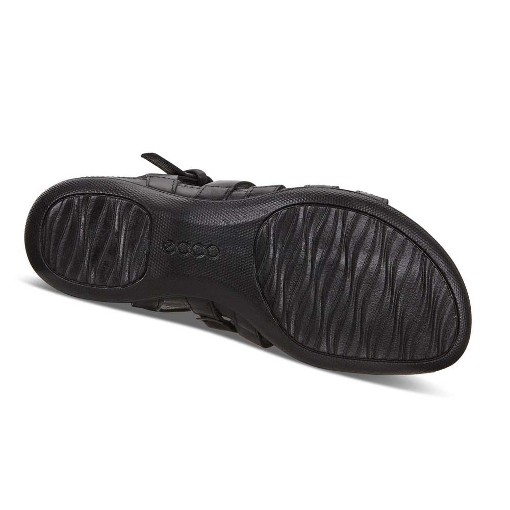 Women's Ecco Flash Flat Sandals Black | Canada 178JPQ